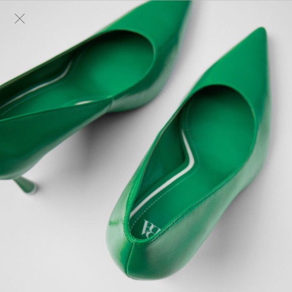 Zara Green Heels NWT - Picture 8 of 13